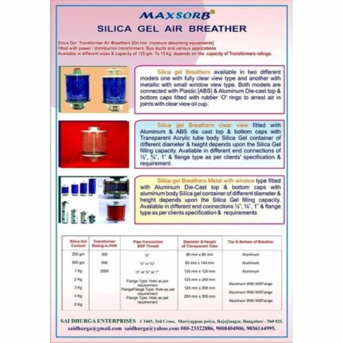 Silica gel pouches/breathers